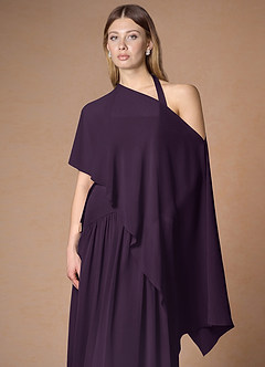 front Matchande färg Multi Style Evening Sheer Sjal