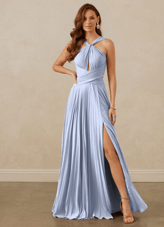 Christian Siriano Bridal for Azazie 1009 Bridesmaid Dresses Ice A-Line Pleated Chiffon Dress image2