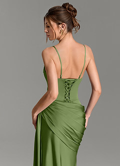 Azazie Zorah Bridesmaid Dresses Juniper Mermaid Corset Stretch Satin Convertible Dress image2
