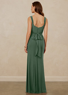 Christian Siriano Bridal for Azazie 1010 Bridesmaid Dresses Wrap V-Neck Luxe Knit Mermaid Dress image4