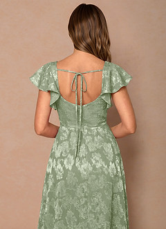 Talia Light Green Midi Dress image6