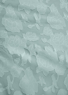 Azazie Akilah Robes de demoiselle d'honneur Robe Sirène en Blumen-Burnout Asymétrique Brume image8