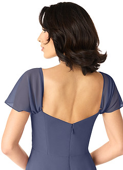 Azazie Tancie Bridesmaid Dresses Stormy A-Line Off the Shoulder Chiffon Convertible Dress image5