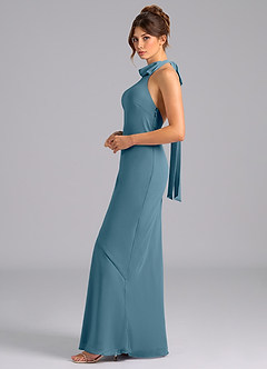Azazie Velli Bridesmaid Dresses Bermuda Mermaid Bow Chiffon Dress image5