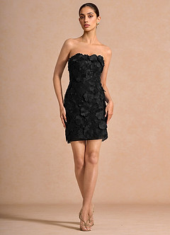 Della Black Mini Dress image3