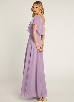 Azazie Lizzy Bridesmaid Dresses Wisteria A-Line One Shoulder Chiffon Dress image6