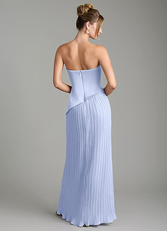 Azazie Tierney Bridesmaid Dresses Ice A-Line Strapless Chiffon Convertible Dress image13