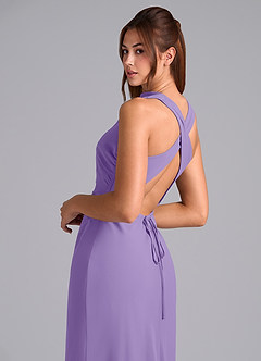 Azazie Evadne Bridesmaid Dresses Tahiti A-Line Pleated Chiffon Dress image8