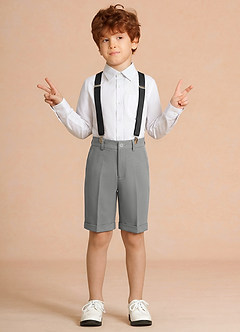 front Oliver Szary Komplet 3-częściowych spodenek chłopięcych