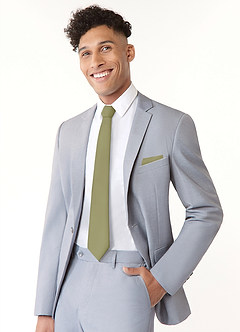 front Matte Satin Wide Tie