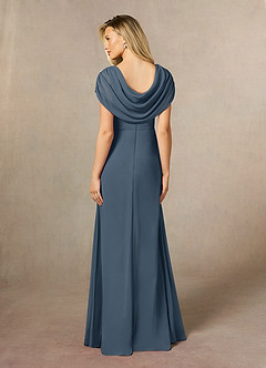 Azazie Mary Mother of the Bride Dresses Neptune A-Line Side Slit Chiffon Dress image3