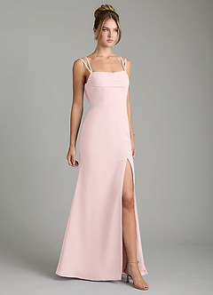 Azazie Egypt Bridesmaid Dresses Blushing Pink Sheath Sweetheart Neckline Chiffon Dress image5