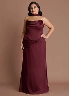 Vestido Vino Largo Sorrel image7