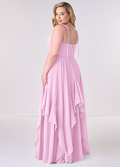 Barbie ♥ Azazie Bridesmaid Dresses V-neck Chiffon Tiered A-line Dress image7