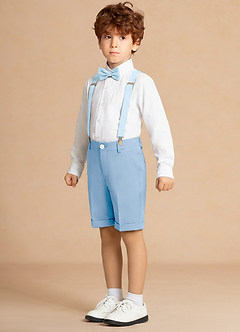 front Finn Sky Blue Boy 4-Piece Shorts Suit