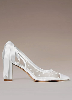 Block heels for bride best sale