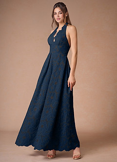 Solenne Navy Maxi Dress image5