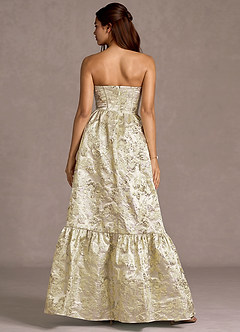 Vestido Dorado Largo Ylina image2