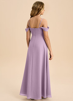 Azazie Anselie Junior Wisteria A-Line Off the Shoulder Chiffon Dress image2