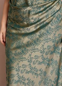 Gelina Platinum Teal Maxi Dress image15