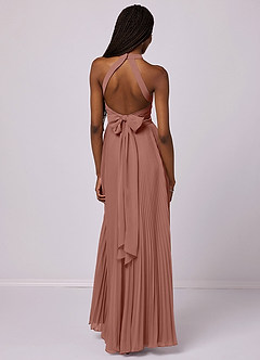 Barbie ♥ Azazie Bridesmaid Dresses Cedar Rose A-Line Pleated Chiffon Dress image2