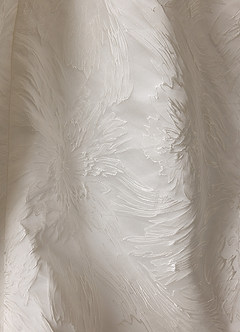 Azazie Quinta Wedding Dresses Antique White Mermaid Strapless Floral Jacquard Dress image8