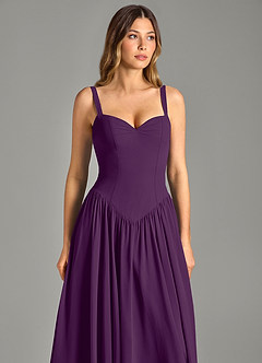 Azazie Evadina Suknie dla druhen Linia A Gorset Szyfon Do ziemi Sukienka image6