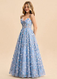 front Azazie Fallon Junior Formal Dress