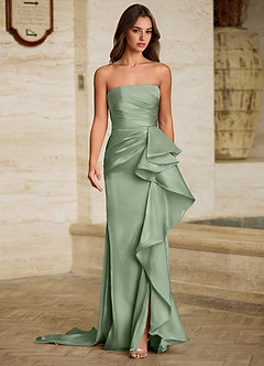 Liorah Sage Strapless Prom Dress image4