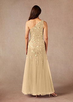Azazie Backley Mother of the Bride Dresses Champagne Mermaid Sequins Dress image3