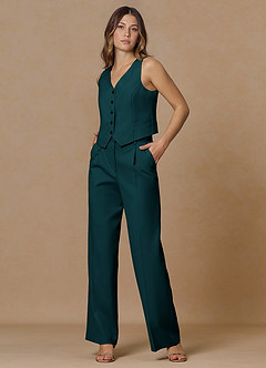 front Rowan Pine Refined Weave Performance 2-Piece Suit