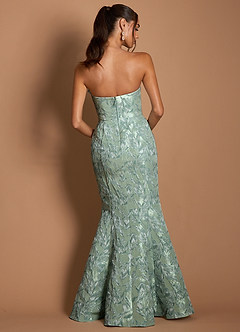Vestido Salvia Plateada Largo Justine image2
