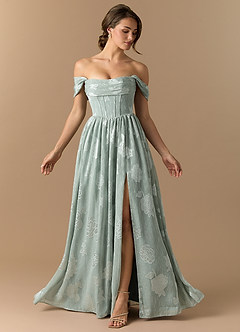 Maxi jurk Rio Bevroren Salie image9