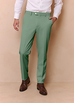 front James Matcha Structured Stretch Dress Pants