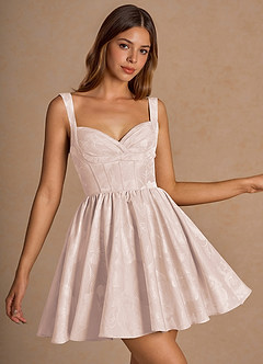 homecoming dresses peach color Novalee Mini Dress Prom and casual peach dress