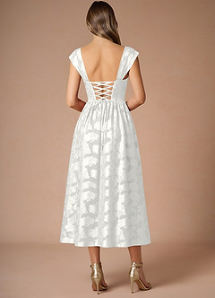 Robe Mi-Longue Blanc Dana image2