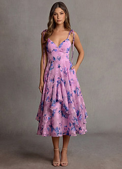 Harmony Purple Midi Dress image1