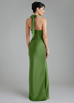 Azazie Torrance Robes de demoiselle d'honneur Robe Sirène en Satin extensible Corset Basilic image8