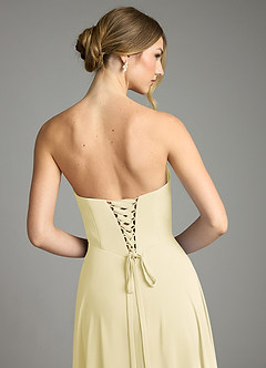 Azazie Ayla Abiti da Damigella Abito A-Line in Chiffon Scollo a Cuore Sorbetto Al Limone image13