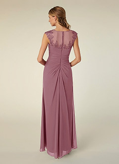 Azazie Libby Mother of the Bride Dresses Vintage Mauve A-Line Scoop Sequins Chiffon Dress image2