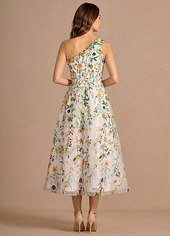 Robe Midi Rose Blush Multi Maribela image2