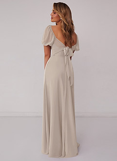 Barbie ♥ Azazie Bridesmaid Dresses Frost A-Line Pleated Chiffon Dress image3