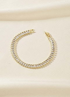 front Colored Zircon Tennis Bracelet