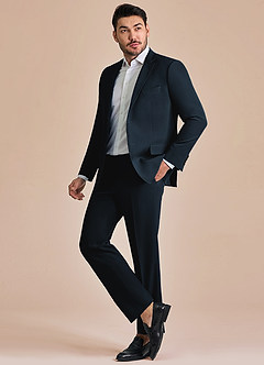 front James Marineblau Anzug