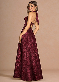 Isabeau Wine Maxi Dress image2
