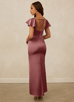Christian Siriano Bridal for Azazie 1005 Bridesmaid Dresses Amethyst Sheath Sweetheart Neckline Stretch Satin Dress image2
