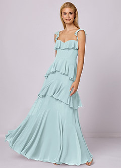 Barbie ♥ Azazie Bridesmaid Dresses Mist A-Line Sweetheart Neckline Chiffon Dress image1