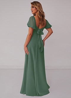 Eucalyptus Puff Sleeve Dress