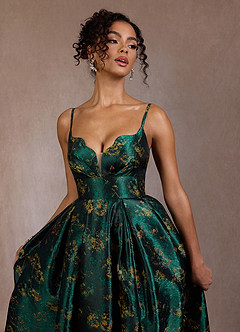 Cristal Deep Green Maxi Dress image3