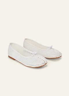 front Ballerines Tabi Fold à bout fendu en maille